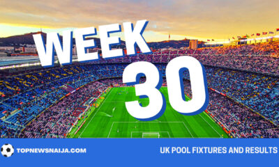 UK Pool Week 30 Fixtures and Results for Saturday, January 28, 2023